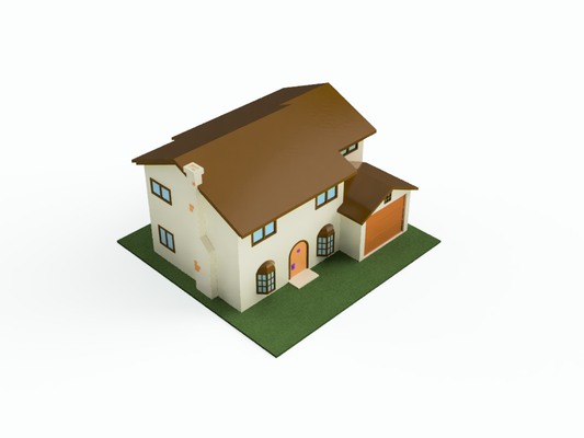 simpsons casa by igonzheredia passatempo faça simpson 3d print model - Mito3D
