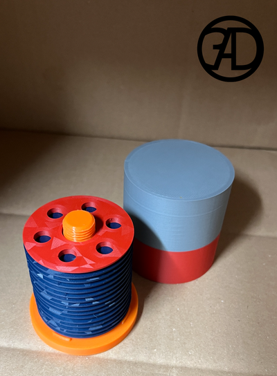 schockbesteck - schocken by 3dadode toys & games besteck shock cutlery coins lid game dice 3d print model - Mito3D