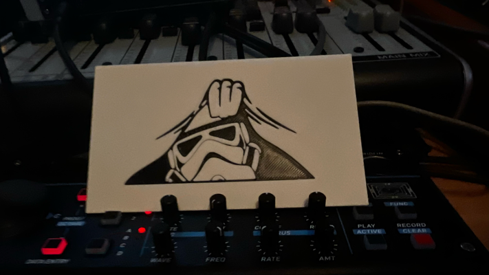 soldado pico by moby2112 arte señales logos estrella guerras tormenta stormtrooper imperio 3d print model - Mito3D