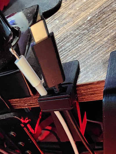escritorio cable soporte by krookr casa modelos tornillo abrazadera organizador encajar chasquido oficina montar 3d print model - Mito3D
