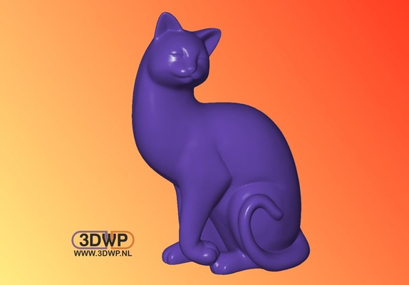 cat sculpture by 3dwpnl art sculptures 3dscan animal artec artecspider statue 3d print model - Mito3D