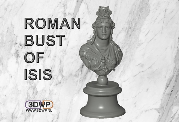 romain buste of isis by 3dwp nl art sculptures 3dscan ancien analyse sculpture statue 3d print model - Mito3D