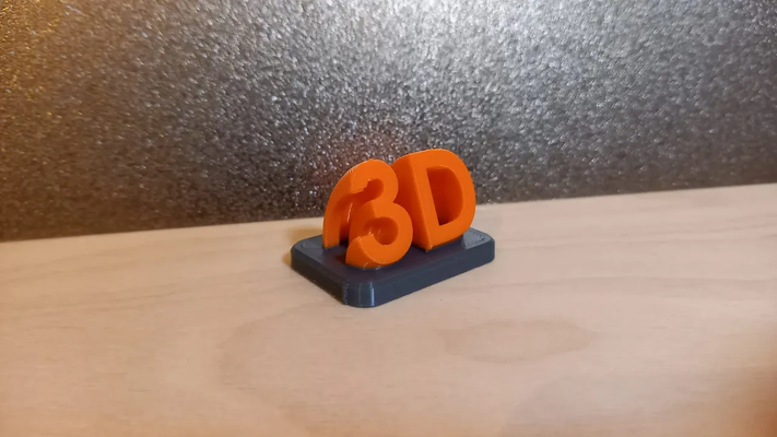 '3d' testo 1 by creativo elettronica utensili gadget rivoluzione 3d stampato 3d print model - Mito3D