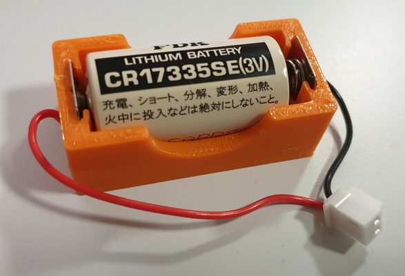 battery holder cr17335se by splinterprinter hobby & diy electronics 3d print model - Mito3D