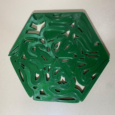 hexagon puzzle by 3esign eth spielzeuge spiele rätsel kinder bildung 3d print model - Mito3D