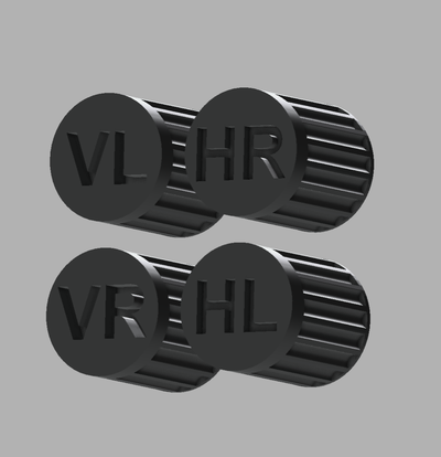 pneu válvula cápsulas conjunto 4 peças posicionamento marcação roda mudança by printingsolutions info passatempo faça veículos carro boné respirar cobrir bainha 3d print model - Mito3D