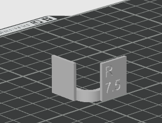 r7 5 raio guia by lp impressão ferramentas medida ferramenta marcenaria metalurgia 3d print model - Mito3D