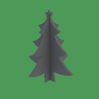 modular customizable christmas tree by marodavide household festivities santaclaus 3d print model - Mito3D