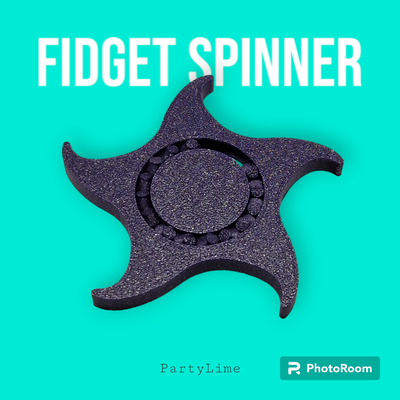 filly printable fidget spinner by partylime toys & games fidgetspinner fidgettoy bearing 3d print model - Mito3D