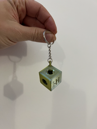 keychain bambulab internal ball by bambaxp tools gadgets key 3d print model - Mito3D