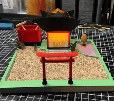 zen jardim santuário by makersark3d arte modelos sentido queimador refluxo 3d print model - Mito3D