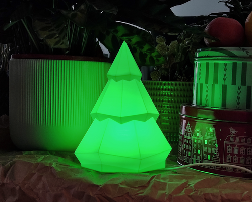weihnachten baum led lampe 001 by schlimm sven hobby diy elektronik kit schneemann santa 3d print model - Mito3D