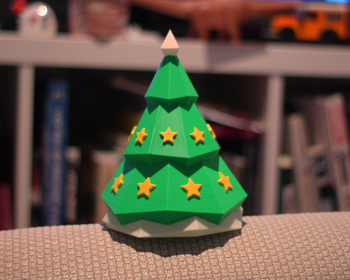 noel ağaç basit dekorasyon by kurnaz sven ev halkı şenlikler star süs 3d print model - Mito3D