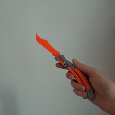 counter strike - butterfly knife by ponyaferencdaniel 3d printer accessories 3d print model - Mito3D