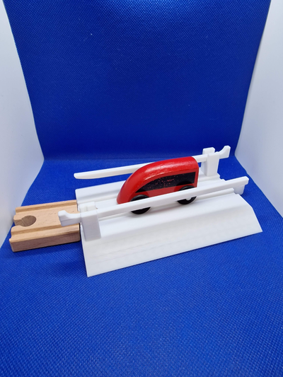 train tracks compatible brio ikea - crossing opening gates by terterro toys & games lillabo woodtracks rail railtracks traintracks carcrossing 3d print model - Mito3D