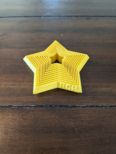 agitarse estrella by roberts personalizado partes juguetes juegos juguete navidad regalo rcp árbol flor media embutidora 5 punto 3d print model - Mito3D