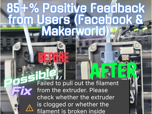 estrusore ams filamento tirare indietro aggiustare by spstudio 3d stampante accessori buffer ritirarsi errore amerrore bambù aggiornamento rapido ampullback ptfe connettore 3d print model - Mito3D