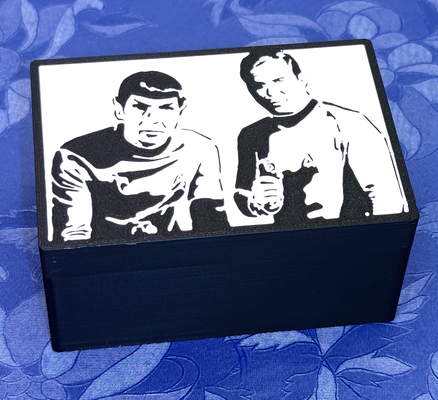 star yürüyüş orijinal dizi takdir kutu kirk spock by baş şamandıra ev halkı dekor yıldız savaşları bilimkurgu bilim kurgu tv ams renkli 3d print model - Mito3D