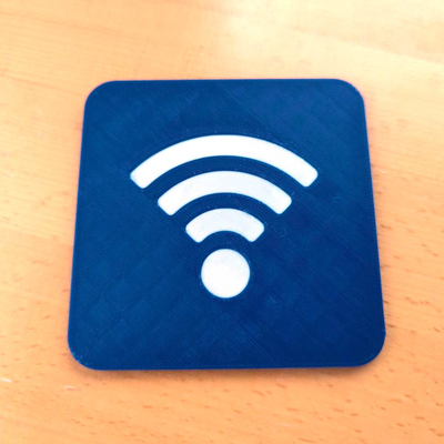 wifi coaster embedded nfc tag by hansepe household office nfctag nfccoin 3d print model - Mito3D
