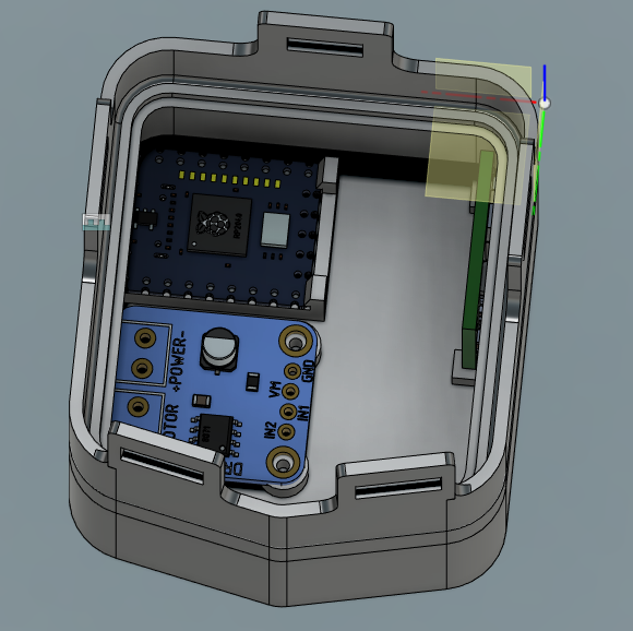 cubierta carcasa funda empujador faros rpi2040zero by digital ángel pasatiempo bricolaje diy electrónica rpi2040 faraón 3D print model - Mito3D