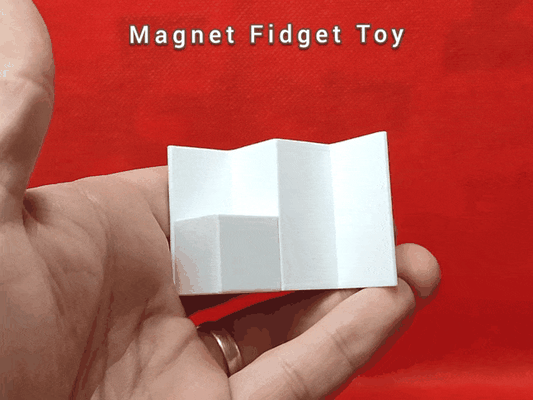 makerworld fan fidget toy - magnet snap by bambam design toys & games contest cube calibrationcube kids education designcontest magnetic 3d print model - Mito3D