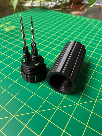 svasatura trapano astuccio guaina by granito utensili organizzatori drillbit 3d print model - Mito3D