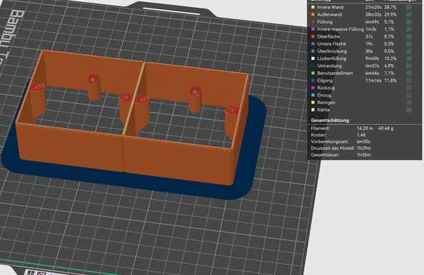 bsamen steckdose geh aufputz 2er by ba drucken hobby diy elektronik 3d print model - Mito3D