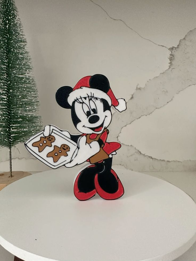 weihnachten minnie backen lebkuchen kekse by isaest haushalt feierlichkeiten weihnachtsdekorationen disney weihnachtendisney santa schmuckstück minniemouse weihnachtsgeschenk easyprint zuhause haus wohnkultur dekoration ferien kinder 3d print model - Mito3D