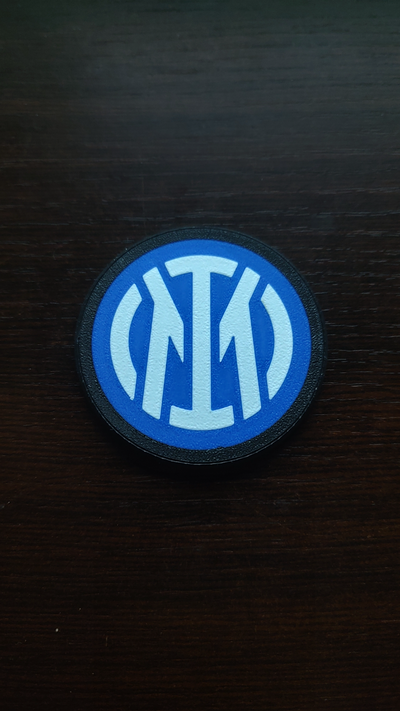aimant scudetto fc inter milan badge by smith82 ita jouets jeux internazionale interface 3d print model - Mito3D