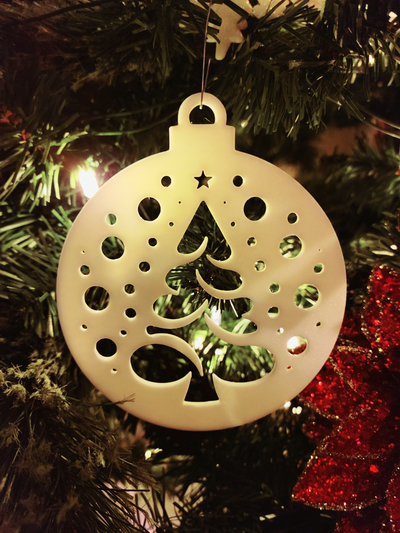 christmas tree ornament by deepsouth3dprints household decor decorations merry holiday decoration 3d print model - Mito3D