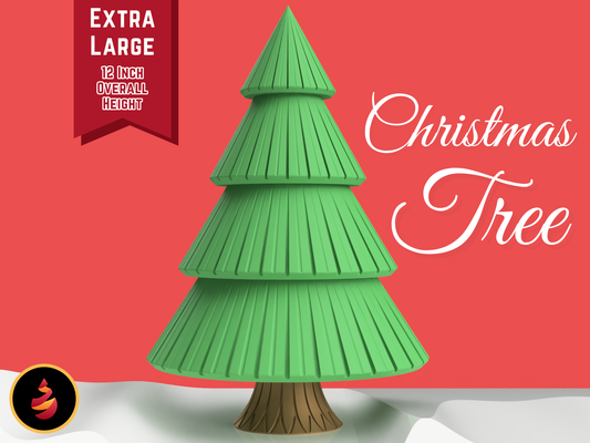 extra large christmas tree by jamestheprinter household festivities christmastree christmasdecor christmasdecorations christmasdecoration holiday holidaydecor holidaydecorations holidaydecoration pine pinetree threads thread threaded 3d print model - Mito3D