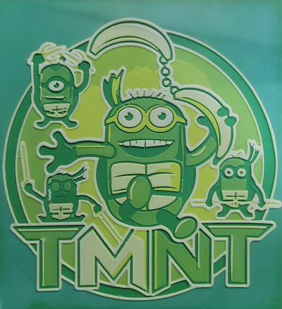 tmnt minions by thethirddimensionandbeyond art 2d minion hero 3d print model - Mito3D