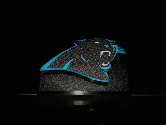 nfl carolina panthers floating logo sign by hangardesigns art signs & logos football south north charlotte multi color 3d print model - Mito3D