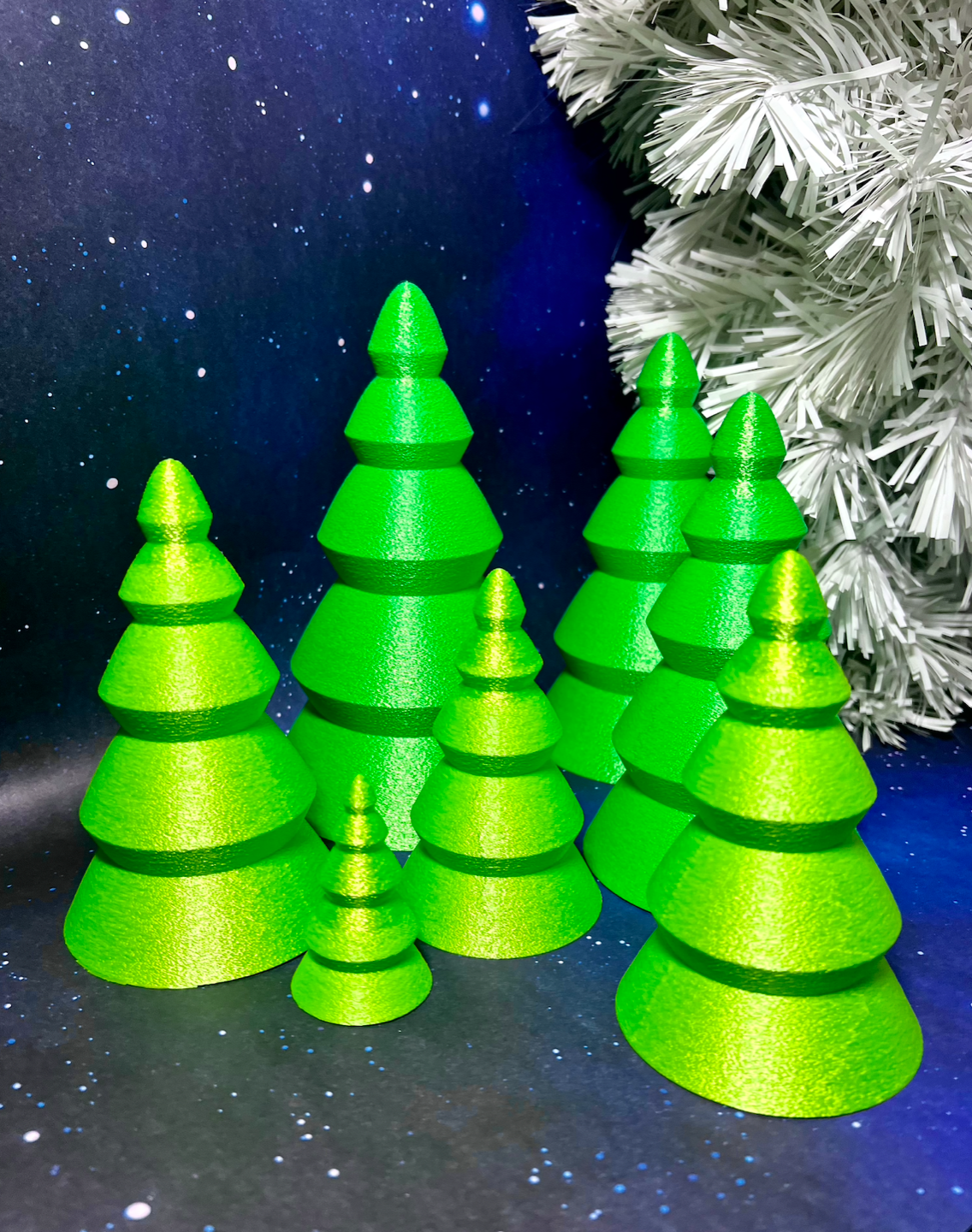 skalierbar led weihnachten bäume by 3dimension zoll haushalt dekor baum dekoration dekorationen mas urlaub tee licht 2023 dorf 3D print model - Mito3D