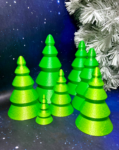 évolutif led noël arbres by 3dimension douane ménage décor arbre décoration décorations mas vacances thé lumière 2023 village 3d print model - Mito3D