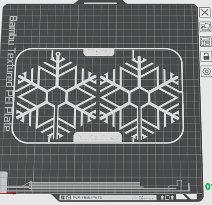 kitcard - snowflake by catharsis69 art 2d christmas snow decor hollidays white 3d print model - Mito3D