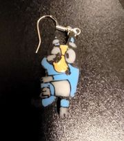 bluey earrings by nymthiriel fashion earring 3d print model - Mito3D