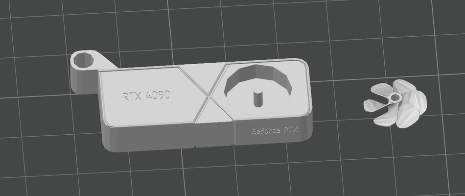 nvidia geforce rtx 4090 anahtarlık by adlandırılmış 207 sanat modeller rtx4090 anahtar aksesuar 3d print model - Mito3D
