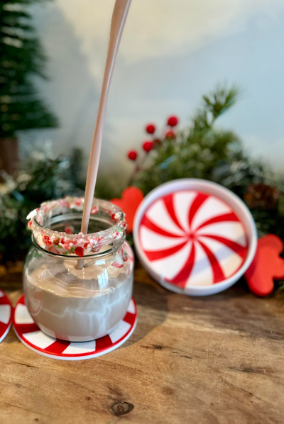weihnachten untersetzer süßigkeiten by michaelrousseau3d haushalt feierlichkeiten 2023 halter unterstützung einstellen santa claus klausel kunst 3d print model - Mito3D