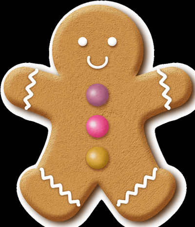 gingerbread man cookie cutter stamp by sykotik household festivities fondant polymer clay debosser 3d print model - Mito3D