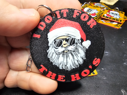 do it hos keychain by joshdusseau art coin & badges christmas santa 3d print model - Mito3D