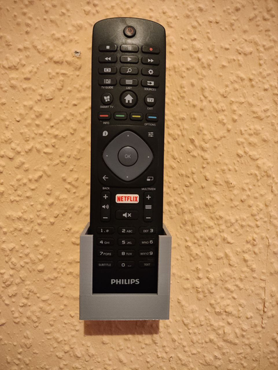 wall remote holder by sederx household house models support tv 3d print model - Mito3D