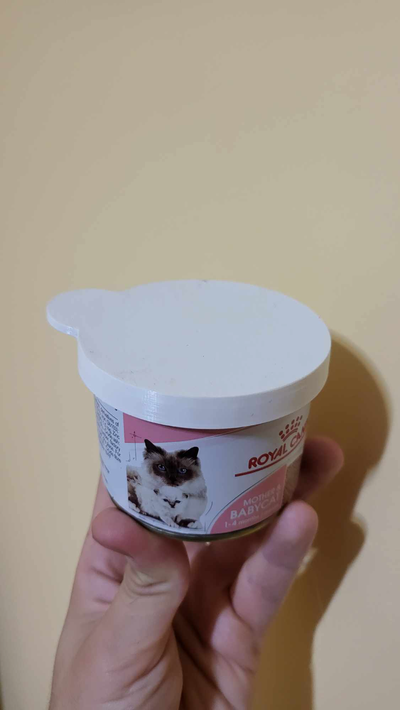 gattino cibo può coperchio by 3dmarked domestico animali domestici canlid gatto animale 3d print model - Mito3D