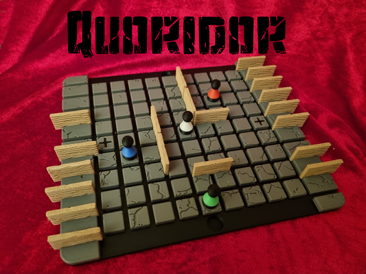 quoridor labirinto borda jogos remixado by imprimirgeggo brinquedos pedra madeira jogo tabuleiro labirinto estratégia estratégico clássico 3d print model - Mito3D