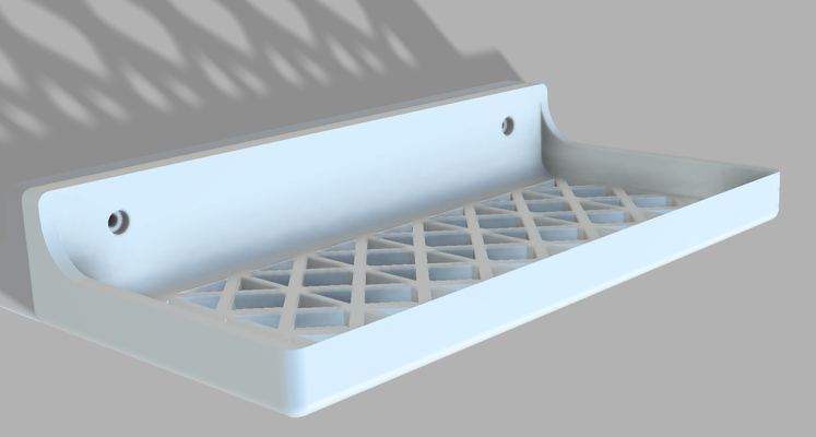 bathroom shelf by dataemanuele household decor bath simple 3d print model - Mito3D