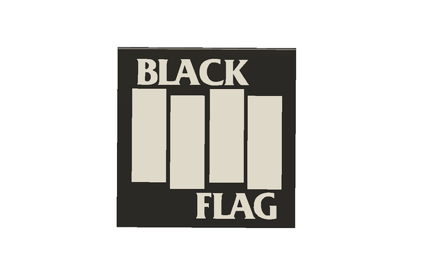 black flag led sign by precision printcraft art signs & logos ledlamp 3d print model - Mito3D