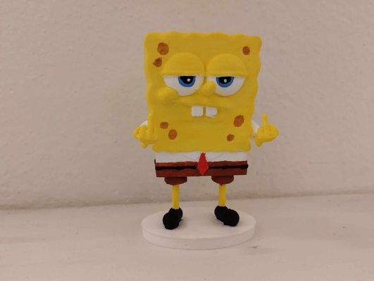 spongebob neu gemischt by tom haushalt haus modelle schwamm bob spongebob schwammkopf karikatur zeichentrickfigur kinder tv einfach drucken easyprint figur spaß 3d print model - Mito3D