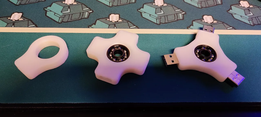 usb inquietação spinner by carnimaníaco passatempo faça eletrônicos pen drive 3d print model - Mito3D