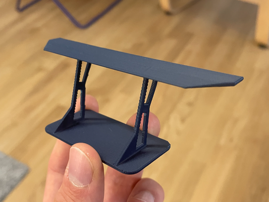 miniatur wagen spoiler by pulsar designs hobby diy fahrzeuge mini flügel rennauto geschwindigkeit 3d print model - Mito3D