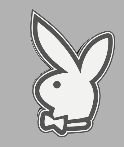 playboy guidato lampada by make3design domestico arredamento giocare ragazzo 3d print model - Mito3D